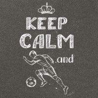 Keep Calm And Play Soccer Cotton Canvas Backpack