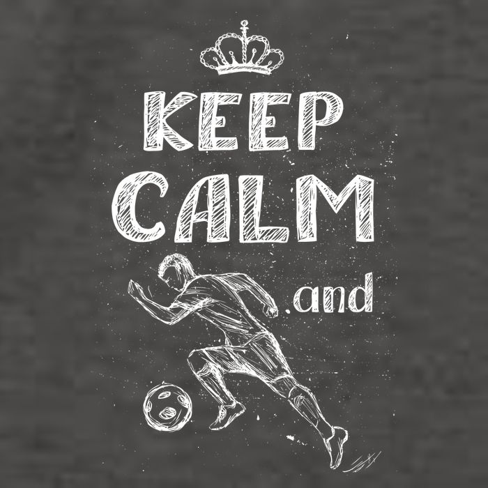 Keep Calm And Play Soccer Vector Backpack