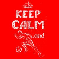 Keep Calm And Play Soccer Golf Towel