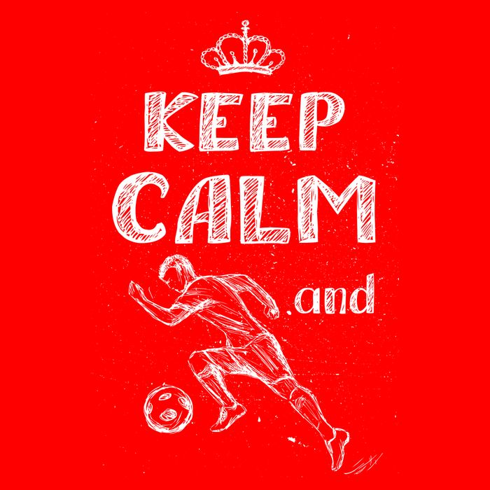 Keep Calm And Play Soccer Golf Towel