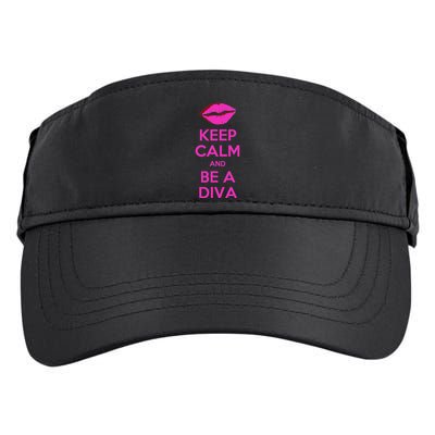 Keep Calm And Be A Diva Adult Drive Performance Visor