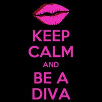 Keep Calm And Be A Diva Drawstring Bag