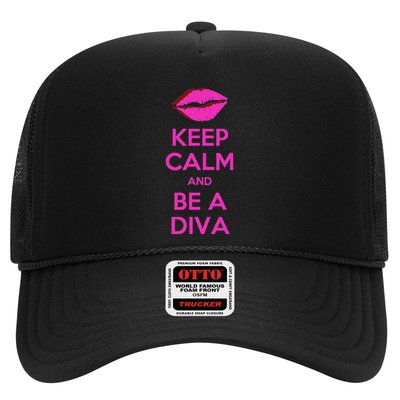 Keep Calm And Be A Diva Trucker Hat