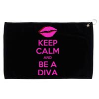 Keep Calm And Be A Diva Grommeted Golf Towel