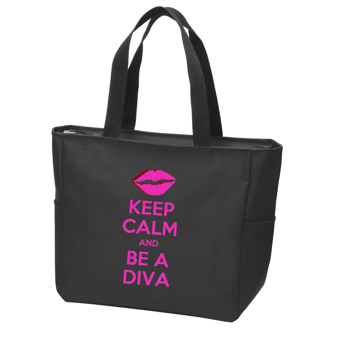 Keep Calm And Be A Diva Zip Tote Bag