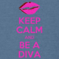 Keep Calm And Be A Diva Garment-Dyed Sweatshirt