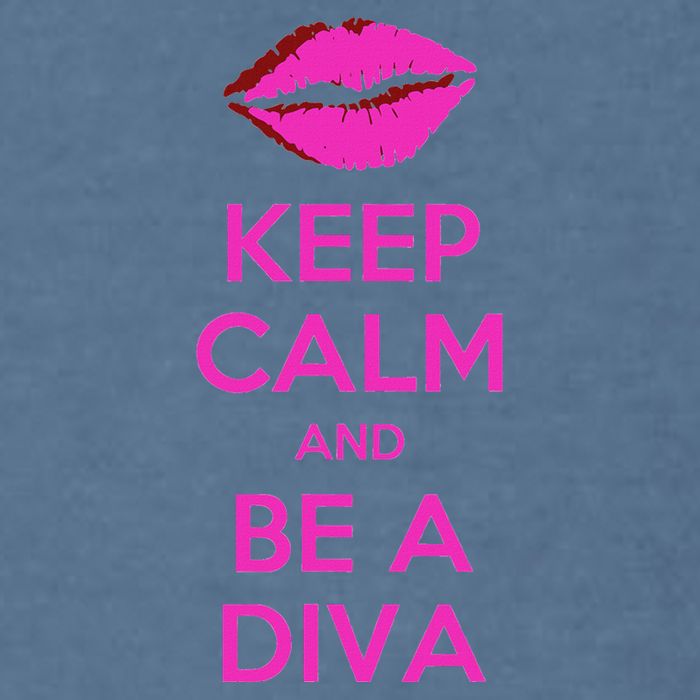 Keep Calm And Be A Diva Garment-Dyed Sweatshirt