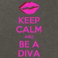 Keep Calm And Be A Diva Cotton Canvas Backpack