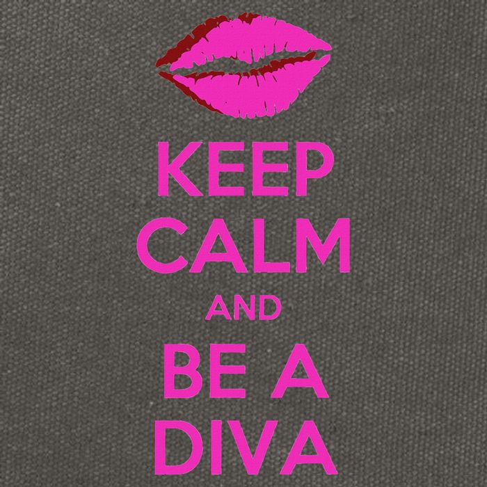 Keep Calm And Be A Diva Cotton Canvas Backpack