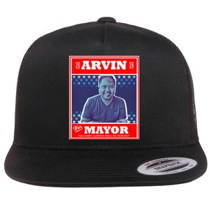 Kapu Coffee Arvin For Mayor Flat Bill Trucker Hat