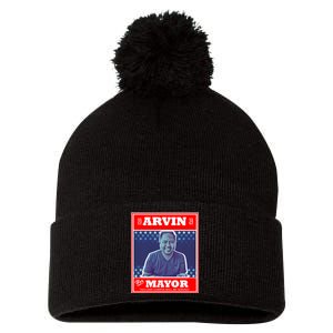 Kapu Coffee Arvin For Mayor Pom Pom 12in Knit Beanie