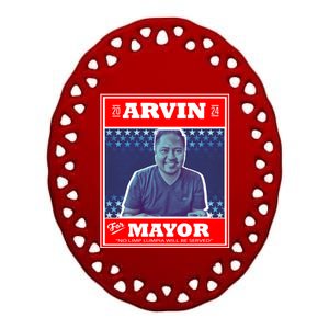 Kapu Coffee Arvin For Mayor Ceramic Oval Ornament