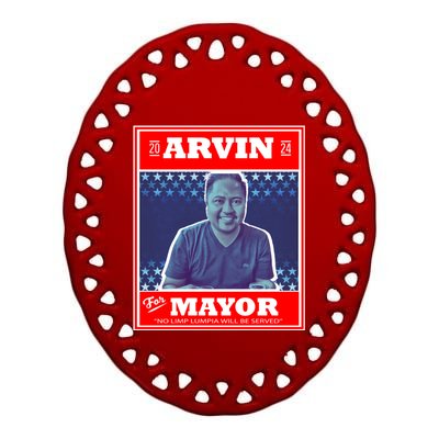 Kapu Coffee Arvin For Mayor Ceramic Oval Ornament