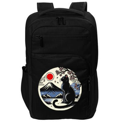 Kawaii Cat Anime Japanese Retro Funny Cat Gift Impact Tech Backpack