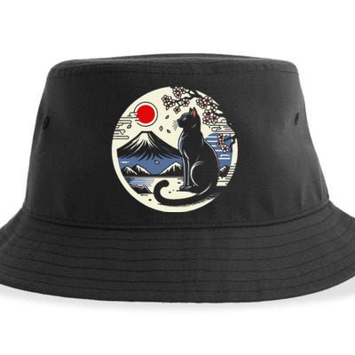 Kawaii Cat Anime Japanese Retro Funny Cat Gift Sustainable Bucket Hat