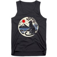 Kawaii Cat Anime Japanese Retro Funny Cat Gift Tank Top