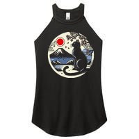 Kawaii Cat Anime Japanese Retro Funny Cat Gift Women's Perfect Tri Rocker Tank