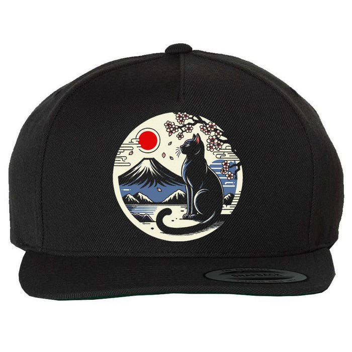 Kawaii Cat Anime Japanese Retro Funny Cat Gift Wool Snapback Cap