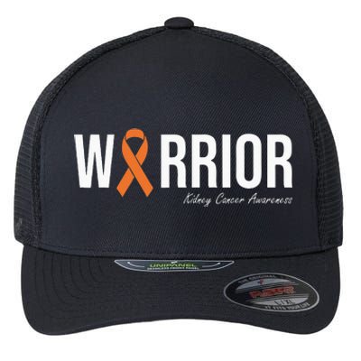 Kidney Cancer Awareness Orange Ribbon Flexfit Unipanel Trucker Cap