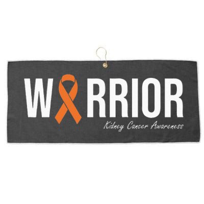 Kidney Cancer Awareness Orange Ribbon Large Microfiber Waffle Golf Towel