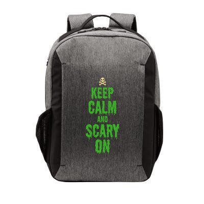 Keep Calm And Scary On Funny Halloween Holiday Design Gift Vector Backpack
