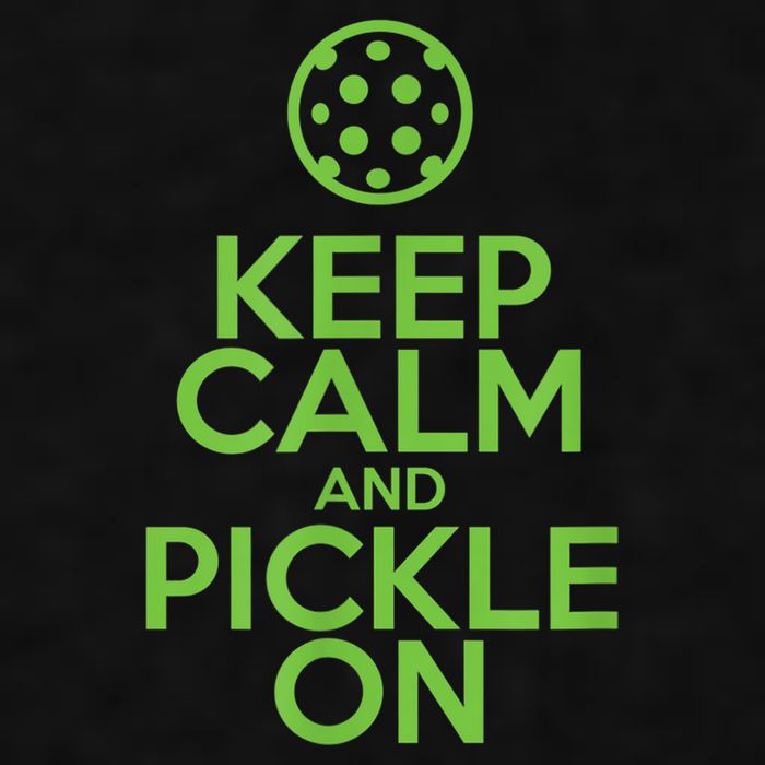 Keep Calm And Pickle On Pickleball TShirt With Pickle Ball Ladies PosiCharge Tri-Blend Wicking Tank