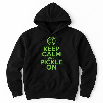 Keep Calm And Pickle On Pickleball TShirt With Pickle Ball Hoodie