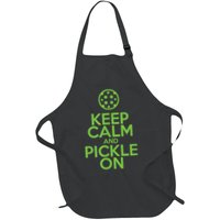 Keep Calm And Pickle On Pickleball TShirt With Pickle Ball Apron