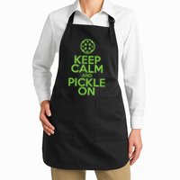 Keep Calm And Pickle On Pickleball TShirt With Pickle Ball Apron