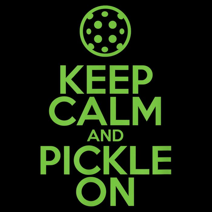 Keep Calm And Pickle On Pickleball TShirt With Pickle Ball Impact Tech Backpack