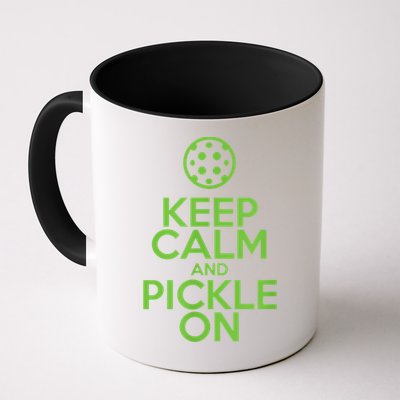 Keep Calm And Pickle On Pickleball TShirt With Pickle Ball Mug