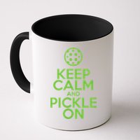 Keep Calm And Pickle On Pickleball TShirt With Pickle Ball Mug