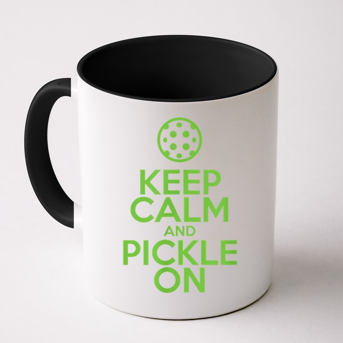 Keep Calm And Pickle On Pickleball TShirt With Pickle Ball Mug