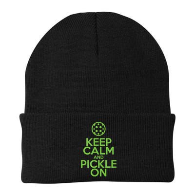 Keep Calm And Pickle On Pickleball TShirt With Pickle Ball Beanie