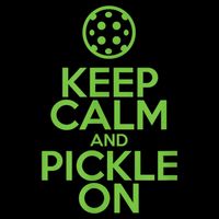Keep Calm And Pickle On Pickleball TShirt With Pickle Ball 16 in Basic Backpack