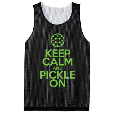 Keep Calm And Pickle On Pickleball TShirt With Pickle Ball Mesh Reversible Basketball Jersey Tank