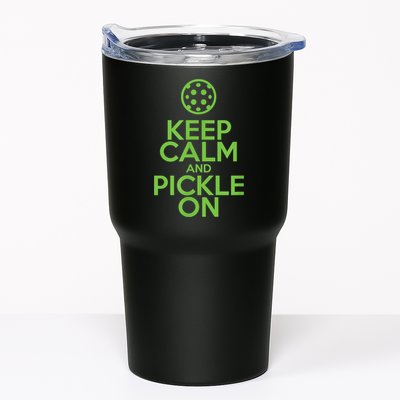 Keep Calm And Pickle On Pickleball TShirt With Pickle Ball Tumbler