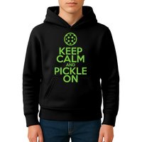 Keep Calm And Pickle On Pickleball TShirt With Pickle Ball Kids Hoodie