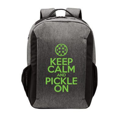 Keep Calm And Pickle On Pickleball TShirt With Pickle Ball Vector Backpack