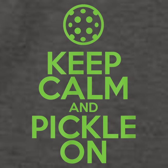 Keep Calm And Pickle On Pickleball TShirt With Pickle Ball Vector Backpack