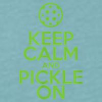 Keep Calm And Pickle On Pickleball TShirt With Pickle Ball Sueded Cloud Jersey T-Shirt