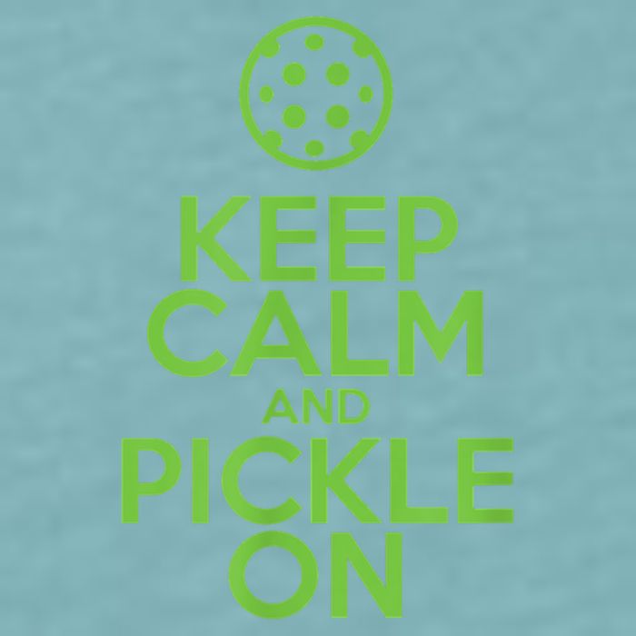 Keep Calm And Pickle On Pickleball TShirt With Pickle Ball Sueded Cloud Jersey T-Shirt