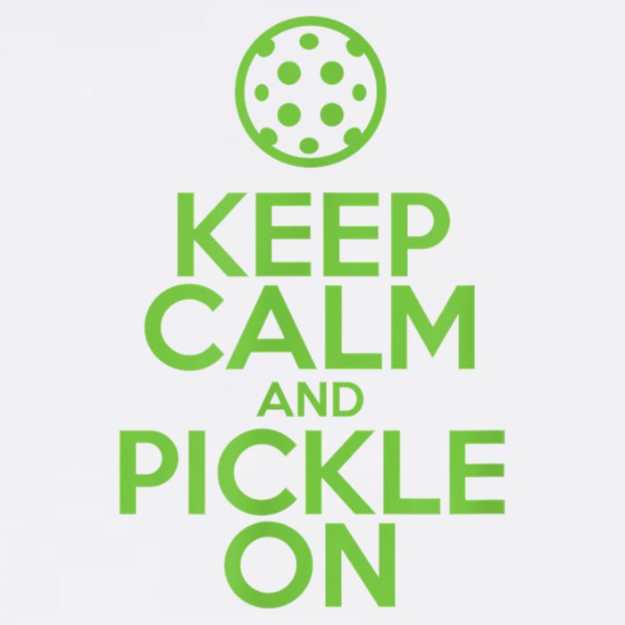 Keep Calm And Pickle On Pickleball TShirt With Pickle Ball Garment-Dyed Sweatshirt