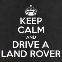 Keep Calm And Drive A Land Rover Funny 7 Panel Mesh Trucker Snapback Hat