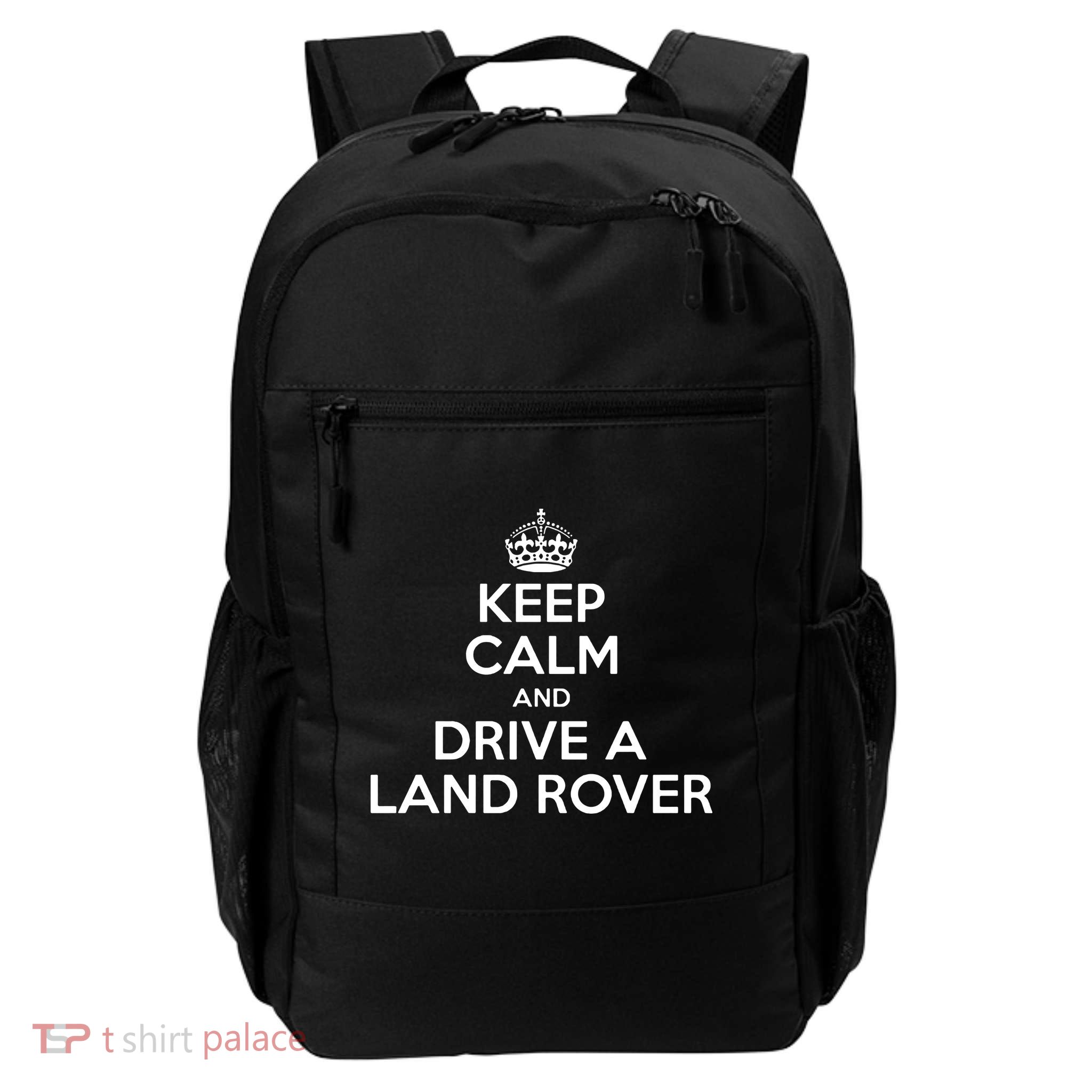 Keep Calm And Drive A Land Rover Funny Backpack