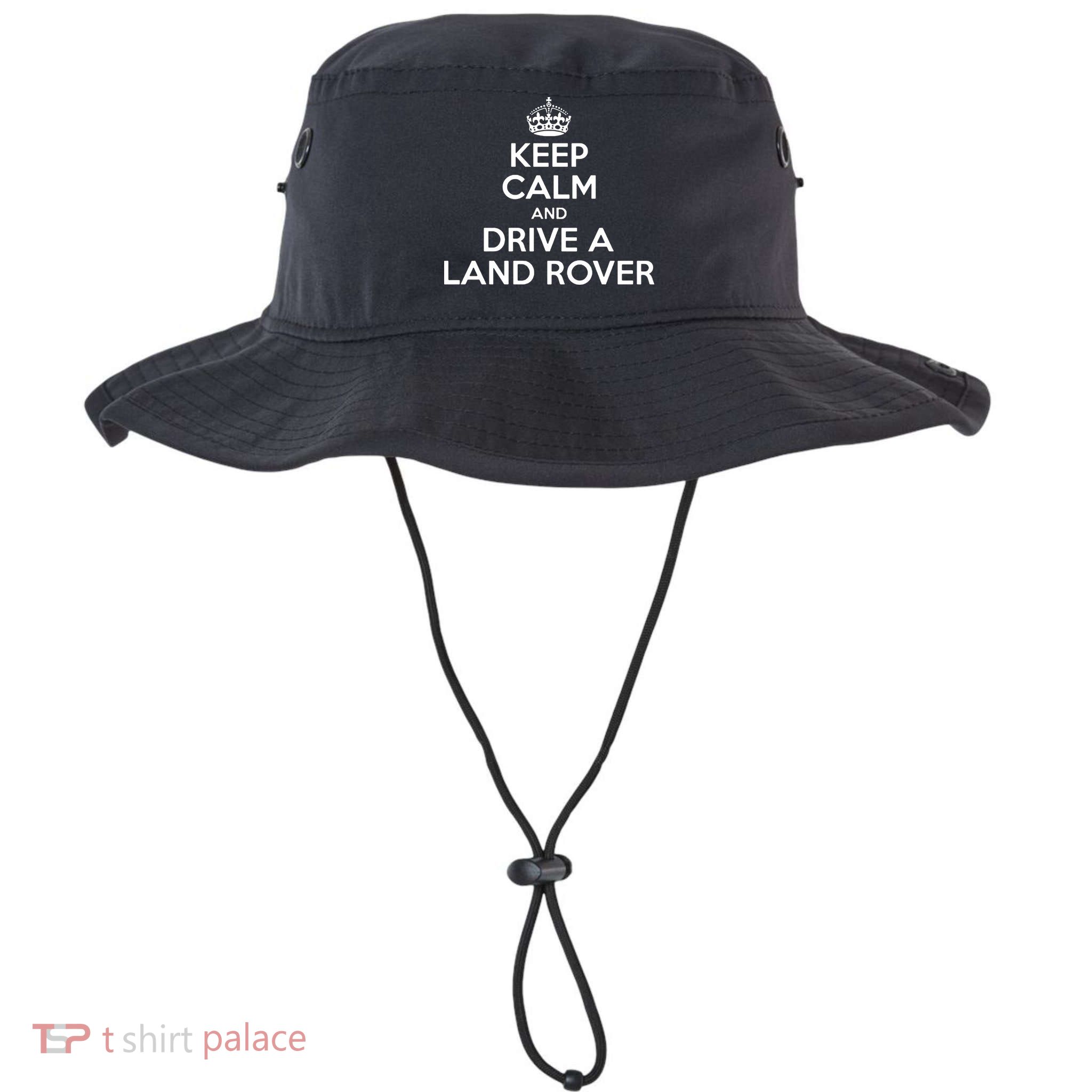 Keep Calm And Drive A Land Rover Funny Bucket Hat
