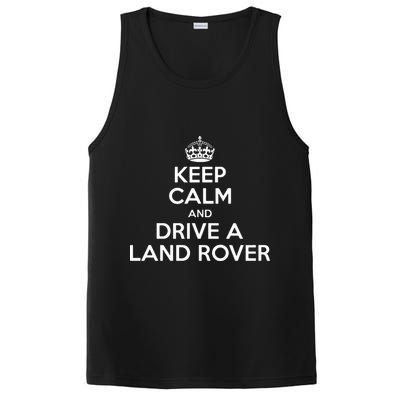 Keep Calm And Drive A Land Rover Funny PosiCharge Competitor Tank