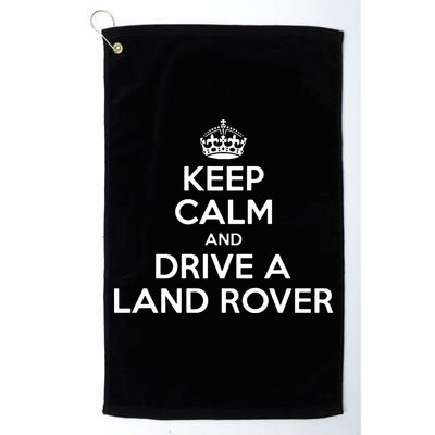 Keep Calm And Drive A Land Rover Funny Golf Towel
