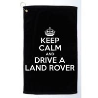 Keep Calm And Drive A Land Rover Funny Golf Towel
