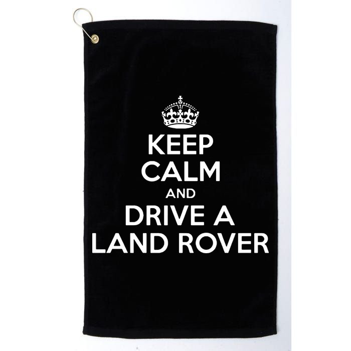 Keep Calm And Drive A Land Rover Funny Golf Towel